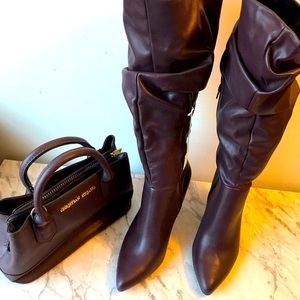 Christian Siriano Boots and Handbag Combo